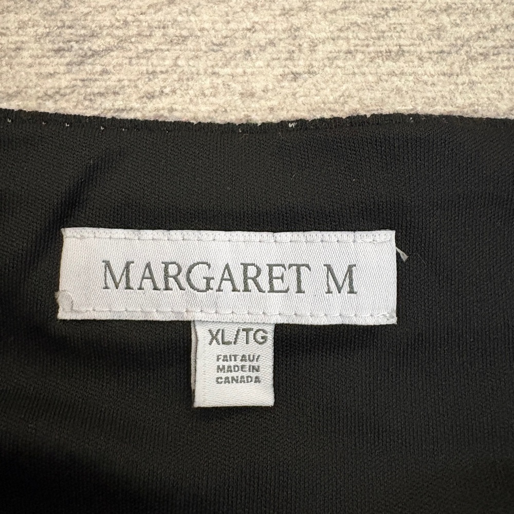 Margaret M Black and Gray Patterned Skirt - Picture 2 of 7